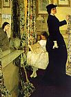 James Abbott McNeill Whistler Harmony in Green and Rose The Music Room painting